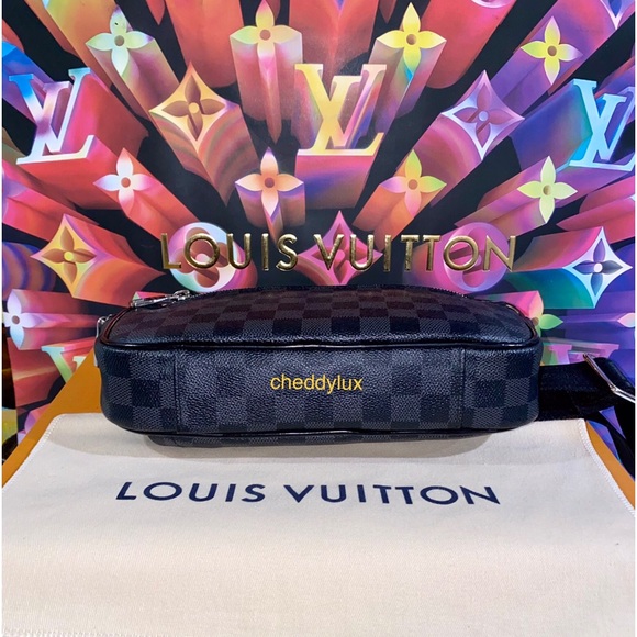 🛑SOLD🛑🔥🔥🔥Louis Vuitton Ambler Damier Graphite Bum Bag/Crossbody Bag - Picture 6 of 16